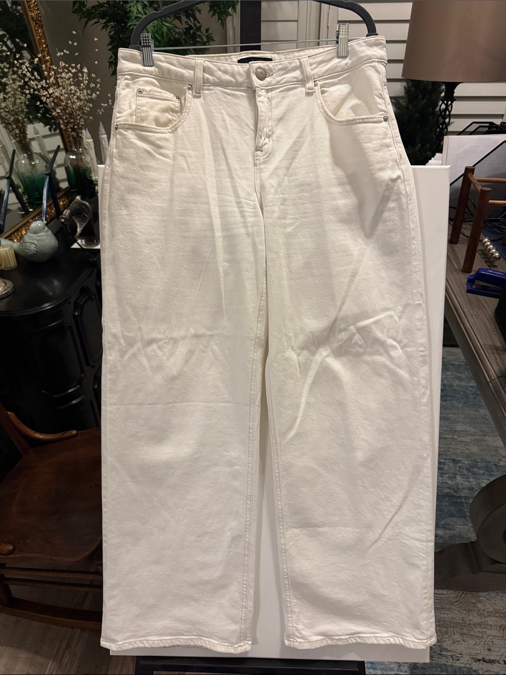 Aeropostale Aero Baggy Wide Leg Women’s White Jeans